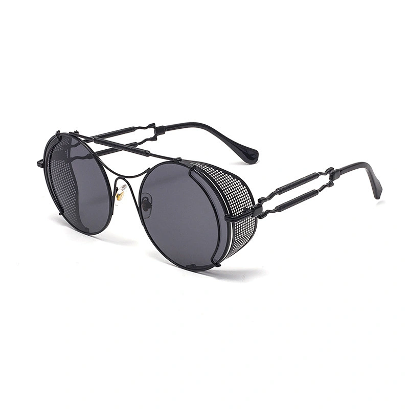 2021 newest fashion round frame spring legs punk sunglasses women men eyewear shade vintage sun glasses wholesale custom goggles