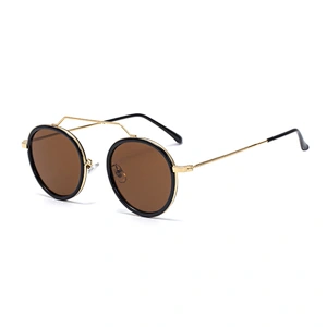 2021 newest fashion round metal frame trendy sunglasses women men eyewear shade vintage sun glasses wholesale custom goggles