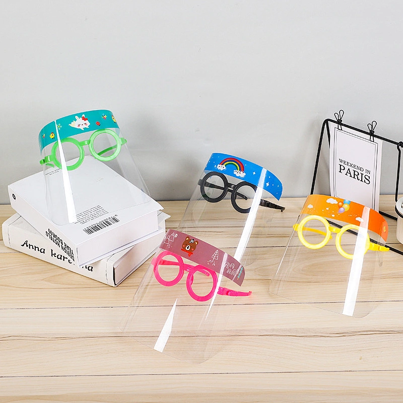 Children pet male and kids face shield with mask eye shield face mask anti fog transparent policarbonyte visor face shield