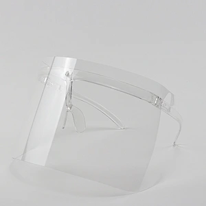 Spot manufacturer transparent double-sided anti-fog eye protection anti-droplet isolation mask protective face shield