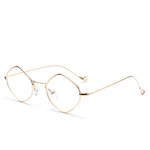 Hot style small frame sunglasses irregular polygonal glasses gradient color sunglasses women