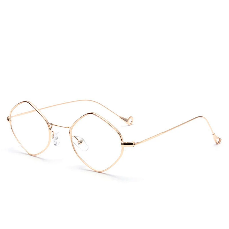 Hot style small frame sunglasses irregular polygonal glasses gradient color sunglasses women