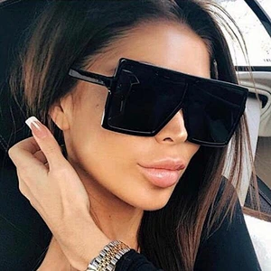 2021 newest fashion square big frame metal hinge sunglasses women men eyewear shade vintage sun glasses wholesale custom goggles