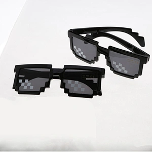 2021 newest fashion coding pixel mosaic sunglasses women men eyewear shade sun glasses wholesale custom goggles