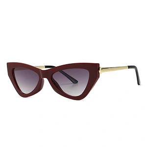 Luxury sunglasses spring and summer posters catwalk butterfly style trendy modern retro narrow sunglasses women river