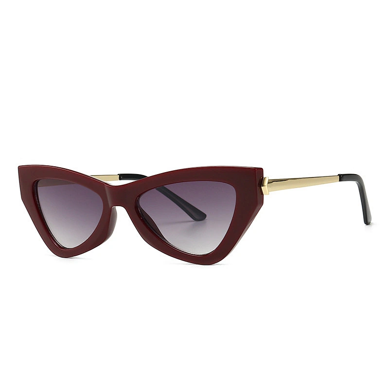 Luxury sunglasses spring and summer posters catwalk butterfly style trendy modern retro narrow sunglasses women river