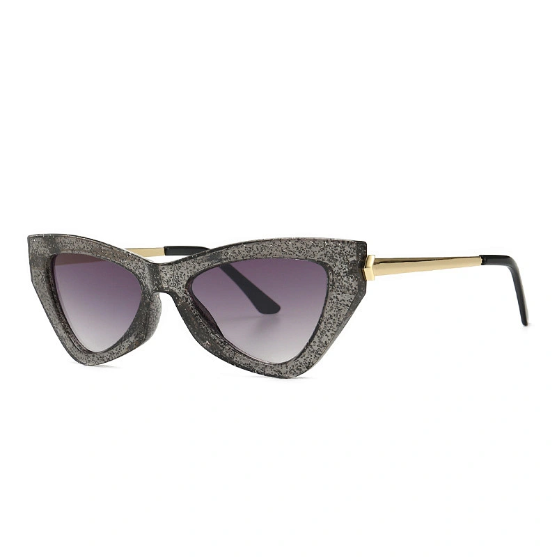Luxury sunglasses spring and summer posters catwalk butterfly style trendy modern retro narrow sunglasses women river