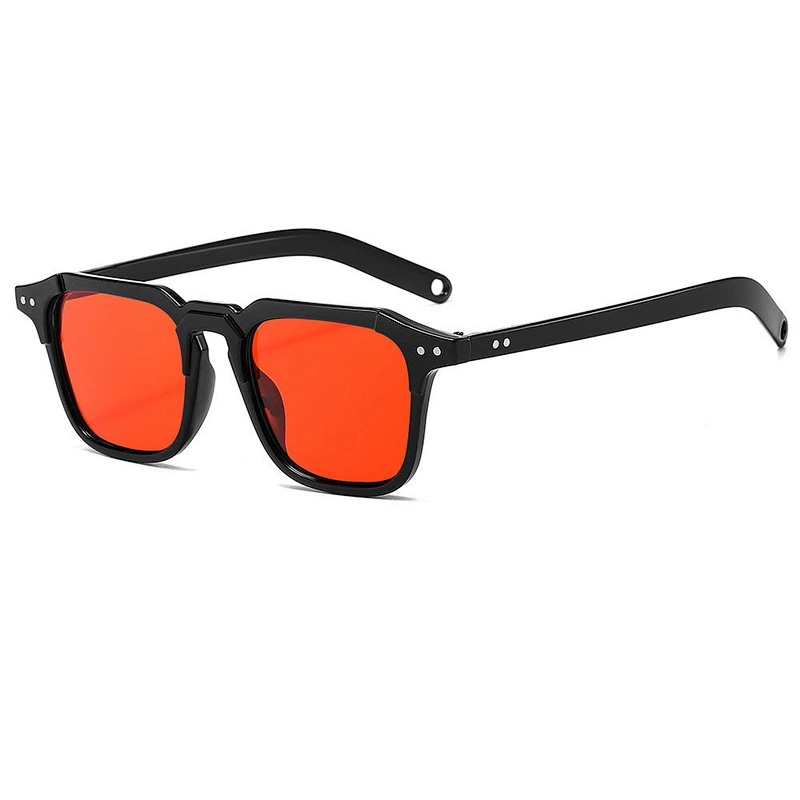 2021 newest fashion hip hop stud metal square sunglasses women men eyewear shade vintage sun glasses wholesale custom goggles