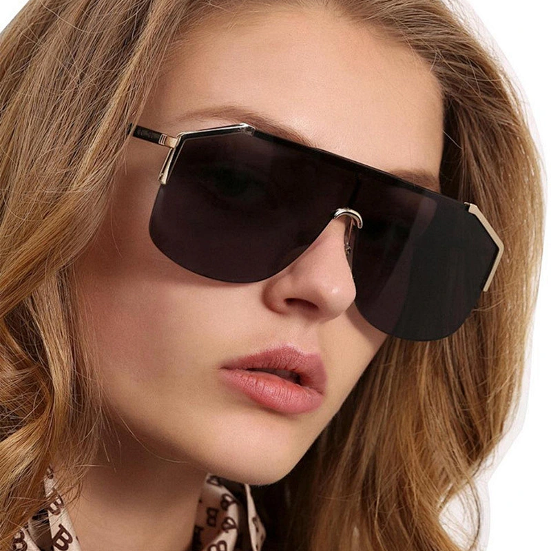 Anti UV 2021 newest fashion trendy oversize sunglasses women men eyewear shade vintage sun glasses wholesale custom goggles