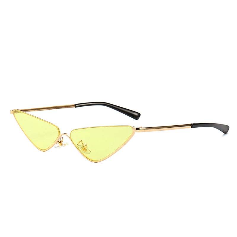 Hot style half frame narrow ocean shades sunglasses European and American fashion street style modern retro sunglasses 2020
