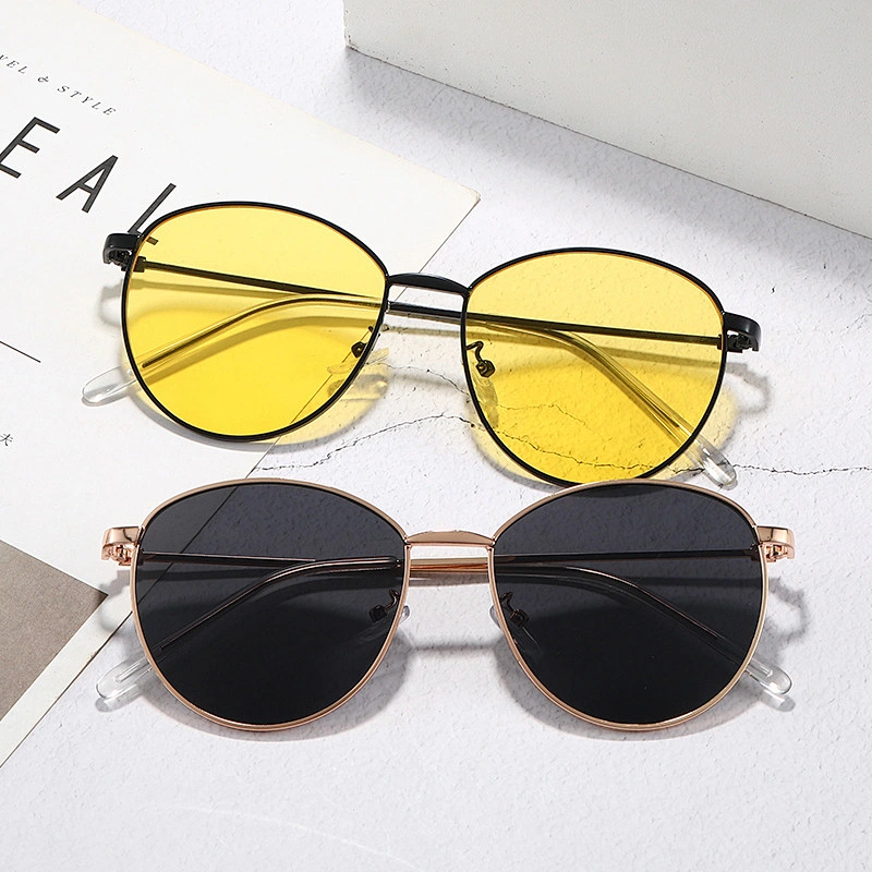 2021 newest fashion round metal celebrity trendy sunglasses women men eyewear shade vintage sun glasses wholesale custom goggles