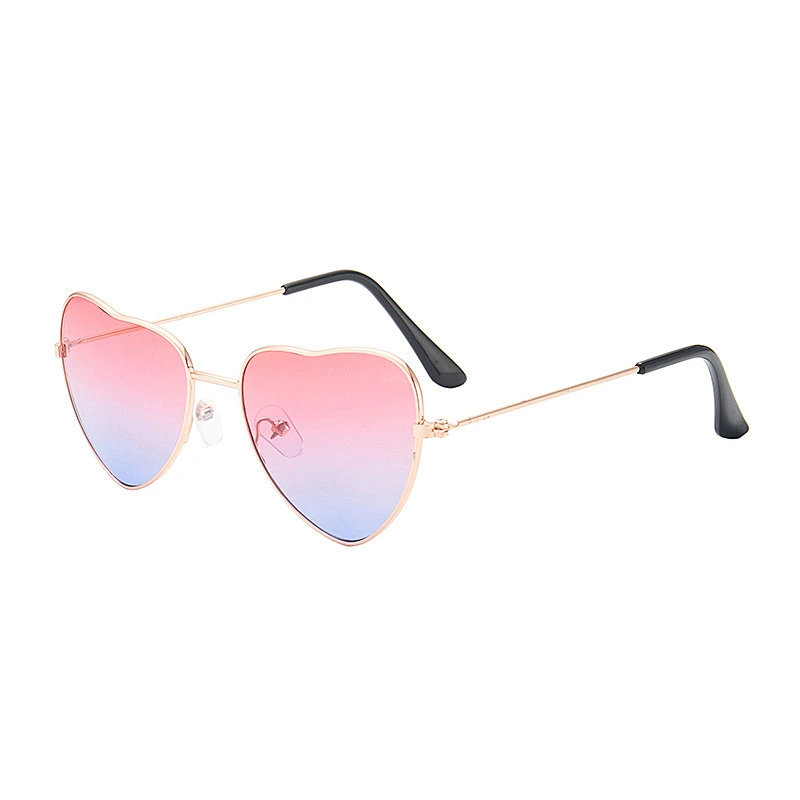 Anti UV newest cheap cute baby kids boy heart shape sunglasses girls 2021 manufacture for custom UV sun glasses