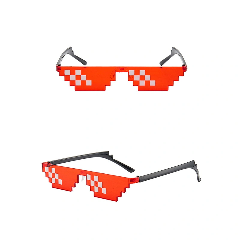 2021 newest fashion coding pixel mosaic sunglasses women men eyewear shade vintage sun glasses wholesale custom goggles
