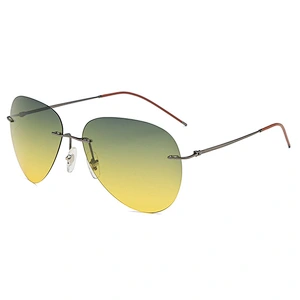 2021 newest fashion titanium photochromic sunglasses polarized women men eyewear shade sun glasses wholesale custom goggles