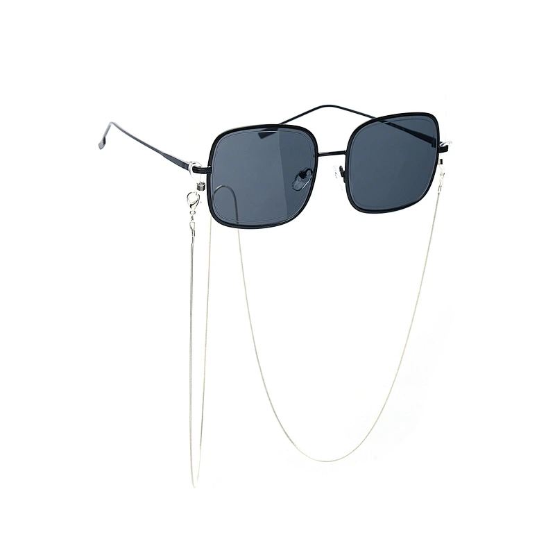 2021 newest fashion square frame lanyard trendy sunglasses women men eyewear shade vintage sun glasses wholesale custom goggles