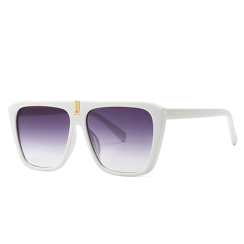 Cross-border new square flat top mens sunglasses women European and American street style fashion sunglasses newest