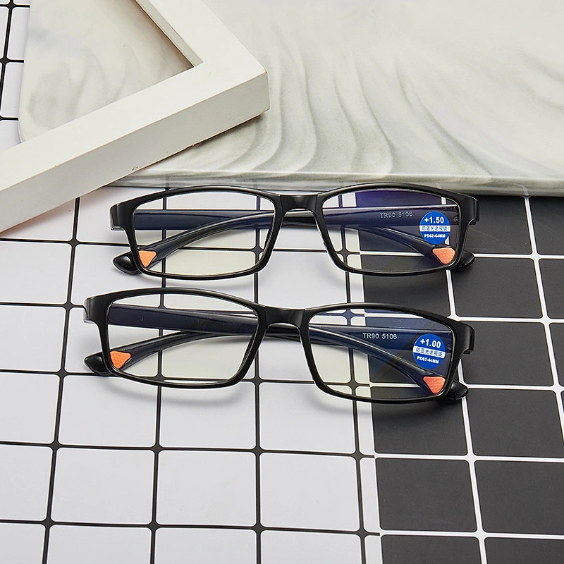 Anti blue light TR90 thin trendy retro designer optics reading glasses men women wholesale reader glasses frame