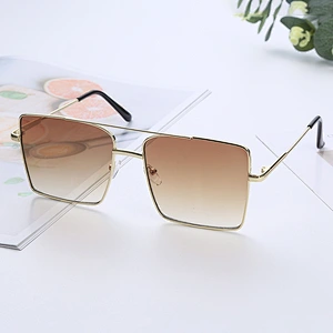 Anti-UV 2021 newest trendy blue light block metal square sunglasses women men eyewear shade sun glasses wholesale custom goggles