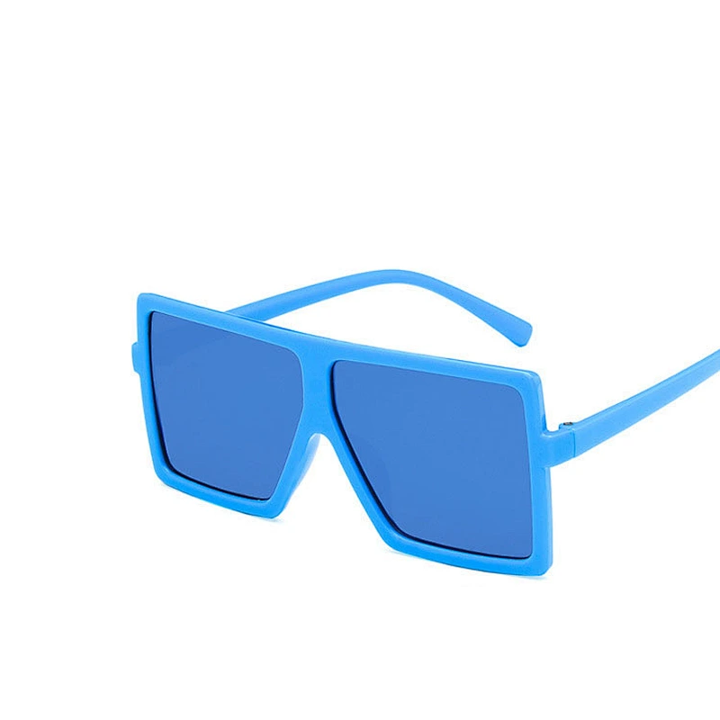 Newest square big frame trendy personality oversize kids boy sunglasses girls 2021 manufacture for custom UV sun glasses
