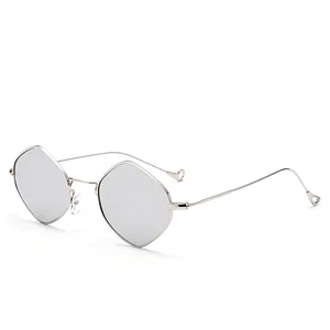 Hot style small frame sunglasses irregular polygonal glasses gradient color sunglasses women
