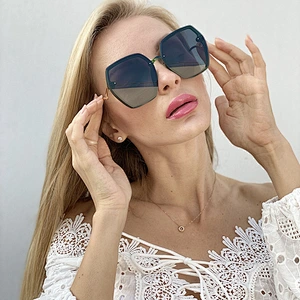 2021 newest fashion big frame trimming celebrity sunglasses women men eyewear shade vintage sun glasses wholesale custom goggles
