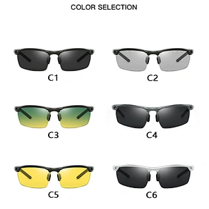 2021 newest fashion light photochromic sport sunglasses polarized women men eyewear shade sun glasses wholesale custom goggles