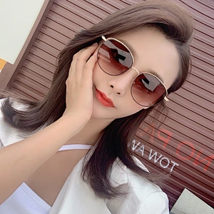 2021 newest fashion round frame trendy celebrity sunglasses women men eyewear shade vintage sun glasses wholesale custom goggles
