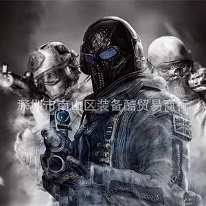 full face shiled skull protective face shield mask men and women cycling army fans real CS equipment Christmas mas