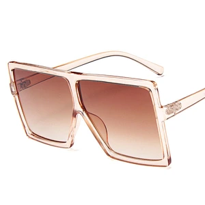 2021 newest fashion oversize metal hinge  square sunglasses women men eyewear shade vintage sun glasses wholesale custom goggles