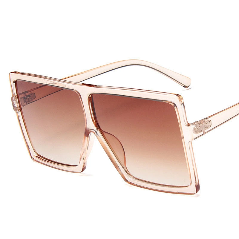 2021 newest fashion oversize metal hinge  square sunglasses women men eyewear shade vintage sun glasses wholesale custom goggles