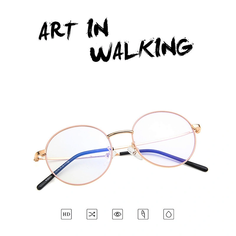 Round small frame metal retro glasses optical frame river wholesale women eyewear men eyeglasses design eye glasses
