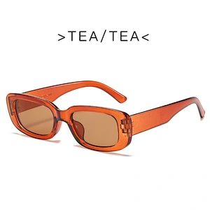 Fashion newest square small frame sunglasses celebrity simple style men women custom wholesale shade vintage sun glasses