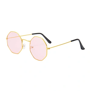 2021 newest fashion trendy metal frame polygon sunglasses women men eyewear shade vintage sun glasses wholesale custom goggles