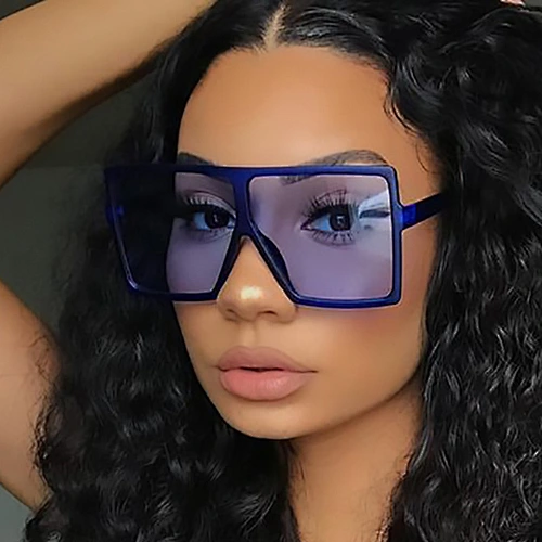 2021 newest fashion oversize metal hinge  square sunglasses women men eyewear shade vintage sun glasses wholesale custom goggles