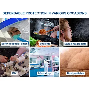 safety pet plastic protective transparent clear full foam faceshield face shield mask visor with sponge stick for philippines