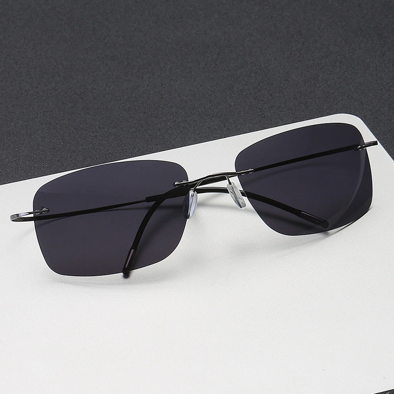 2021 newest fashion anti UV square titanium sunglasses polarized women men eyewear shade sun glasses wholesale custom goggles
