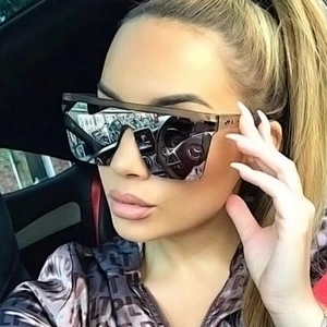 2021 newest fashion unique bright black sunglasses women men eyewear shade vintage sun glasses wholesale custom goggles