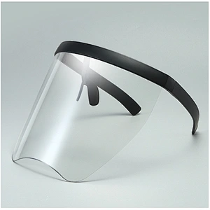 Anti-fog Face Shield mask and transparent Safety face sheild Glasses Frame visor faceshield on glasses frame