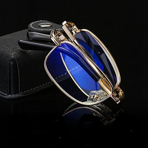 Multifocal trendy designer light optics foldable reading glasses blue light blocking men women wholesale reader glasses frame