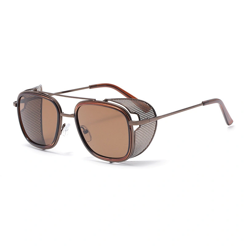 2021 newest fashion retro metal steam punk sunglasses women men eyewear shade sun vintage glasses wholesale custom goggles