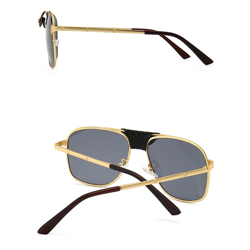 Cross border hot models metical sunglasses classic sunglasses men leather inlaid toad mirror