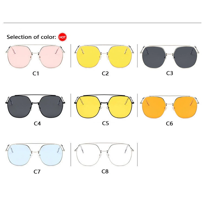 2021 newest fashion metal polygon retro thin sunglasses women men eyewear shade vintage sun glasses wholesale custom goggles