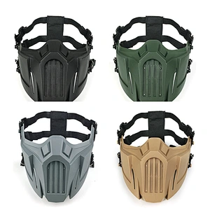 Face shield popular war wolf half face protective face_shield military fans field visor faceshield real outdoor CS