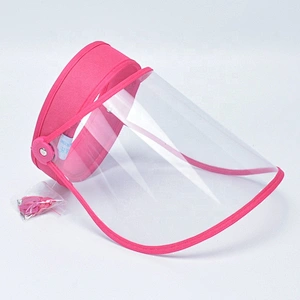 Transparent Face Shiled Plastic Sun hat FaceShield Protective Colorful Motorcycle bicycle riding Face Sheild