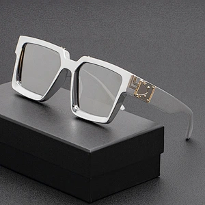2021 newest fashion square big frame trendy sunglasses women men eyewear shade vintage sun glasses wholesale custom goggles