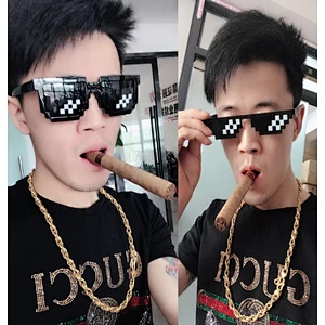 2021 newest fashion coding pixel mosaic sunglasses women men eyewear shade sun glasses wholesale custom goggles