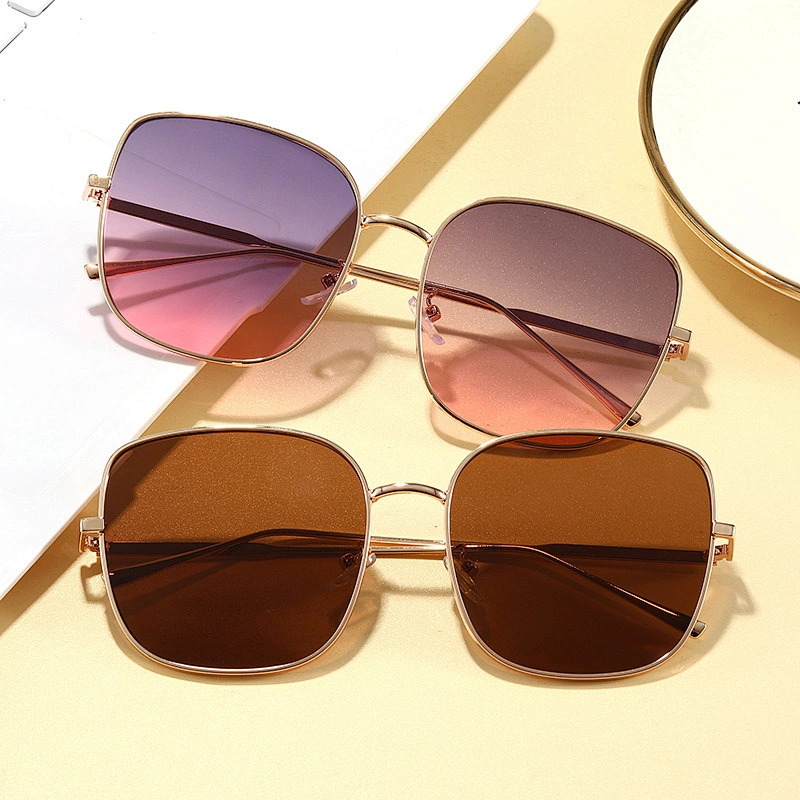 2021 newest fashion metal celebrity trendy black frame sunglasses women men eyewear shade sun glasses wholesale custom goggles