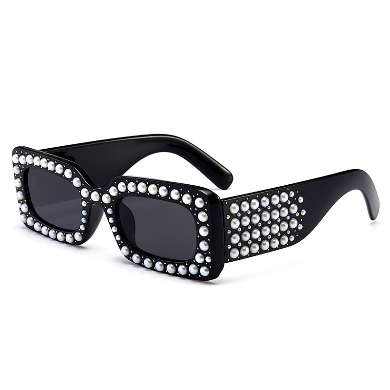 Foreign trade cross-border hot style sunglasses diamond sunglasses women street shooting square sunglasses
