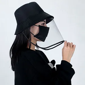 Fisherman's hat covers protective face shield hat epidemic prevention and splash prevention face shield cap with face shield