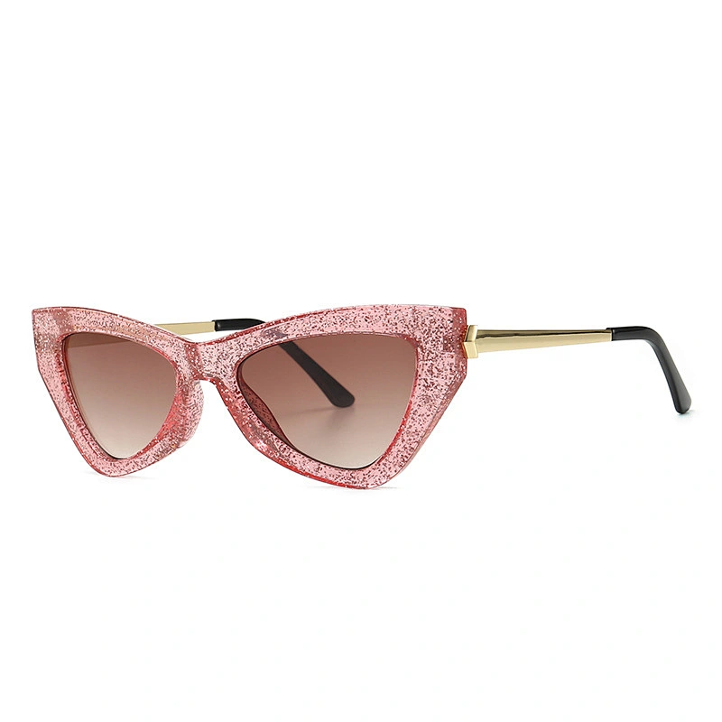 Luxury sunglasses spring and summer posters catwalk butterfly style trendy modern retro narrow sunglasses women river